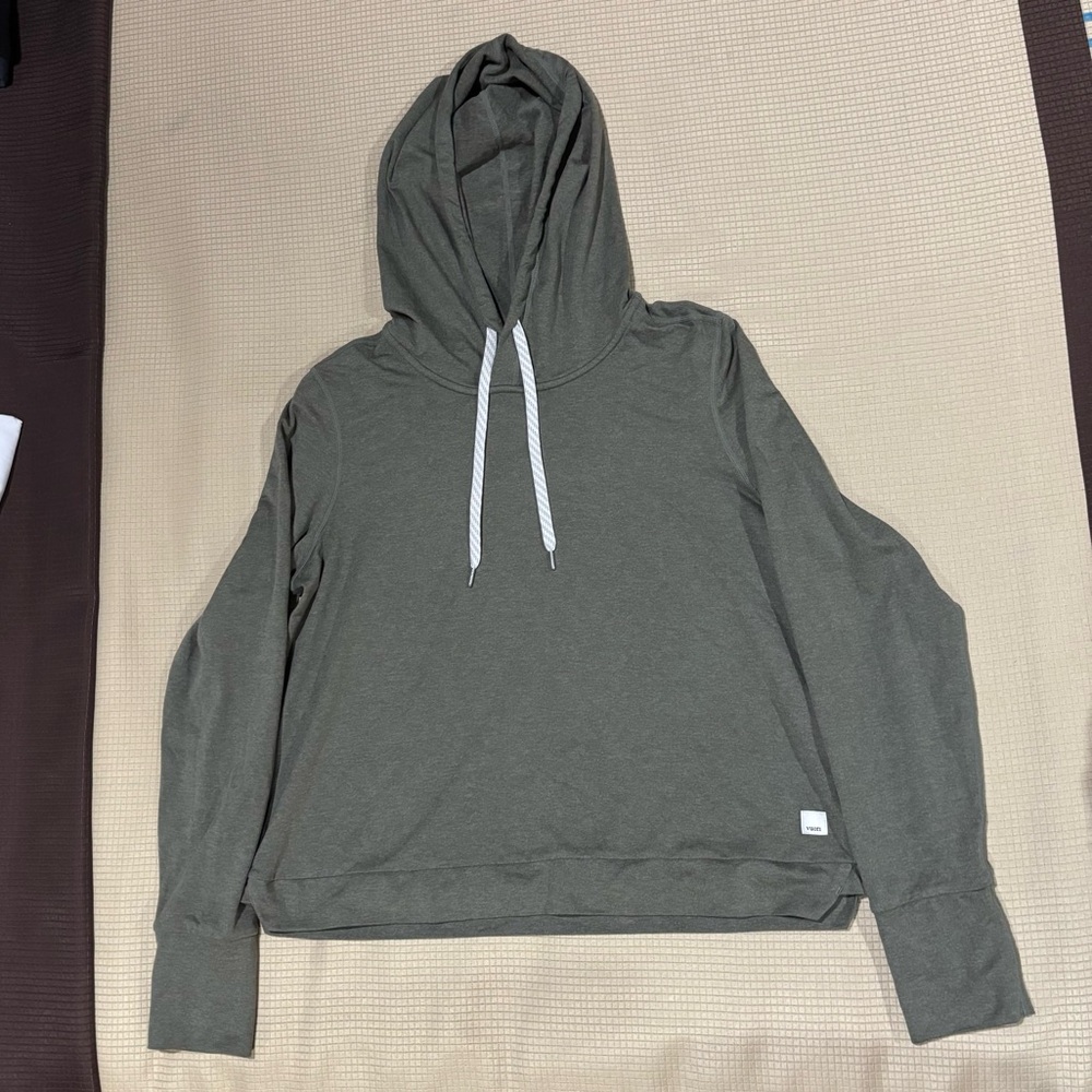 Vuori Halo Essential Hoodie in Olive Green Women’s Size XS - Picture 2 of 5